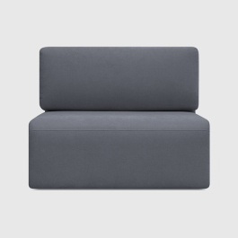 Секция Позитано Дымчато-серый шенил Lounge 