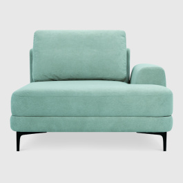 Оттоманка Мьёса Мятный велюр Buddy с грязеотталкивающей технологией 