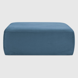 Пуф Беллуно Лазурный искусственный нубук Balancrt 