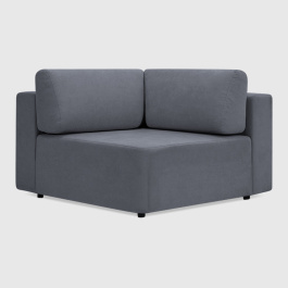 Угловая секция Позитано Дымчато-серый шенилл Lounge 