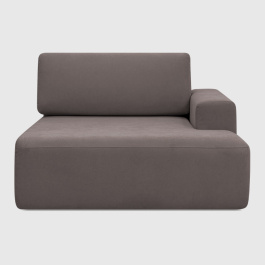 Оттоманка Позитано Тёмно-бежевый шенилл Lounge 