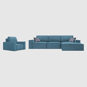 Неми+Гарда Лазурный шенилл Lounge