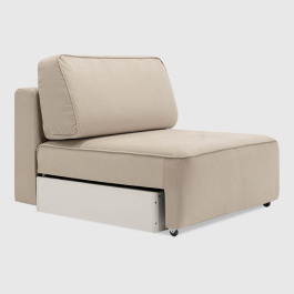 Секция Сиена Бежевый велюр Triniti с грязеотталкивающей технологией 