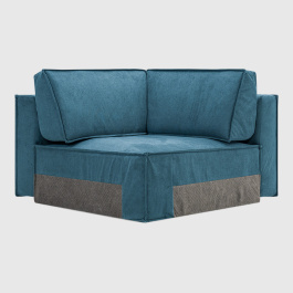 Угловая секция Чикаго Лазурный шенилл Lounge 