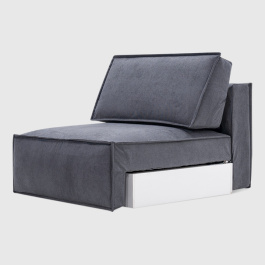 Секция Чикаго Дымчато-серый шенил Lounge 