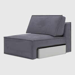 Секция Мичиган Дымчато-серый искусственный нубук Balance 