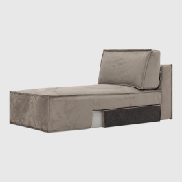 Оттоманка Мичиган Темно-бежевый искусственный нубук Balance 