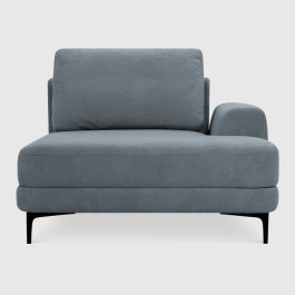 Оттоманка Мьёса Тёмно-серый велюр Buddy с грязеотталкивающей технологией 