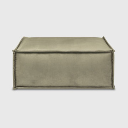 Пуф Милан искусственный нубук Balance цвета хаки 