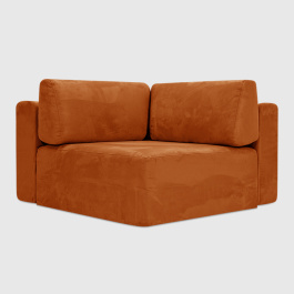 Угловая секция Беллуно Терракотовый нубук Balance 