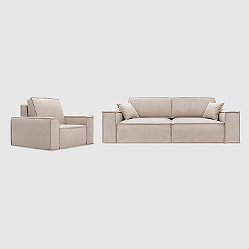 Комо+Неми Бежевый шенилл Lounge