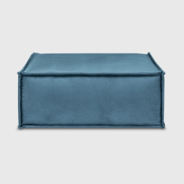 Пуф Милан лазурный искусственный нубук Balance