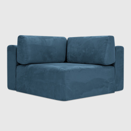 Угловая секция Беллуно Лазурный нубук Balance 