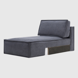 Оттоманка Чикаго Дымчато-серый шенил Lounge 