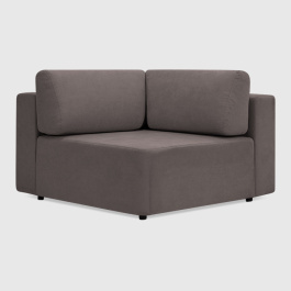 Угловая секция Позитано Тёмно-бежевый шенилл Lounge 