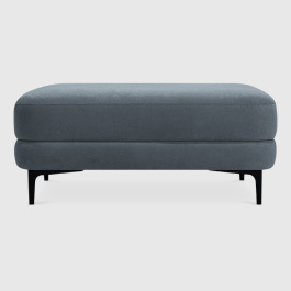 Пуф Мьёса Тёмно-серый велюр Buddy с грязеотталкивающей технологией 