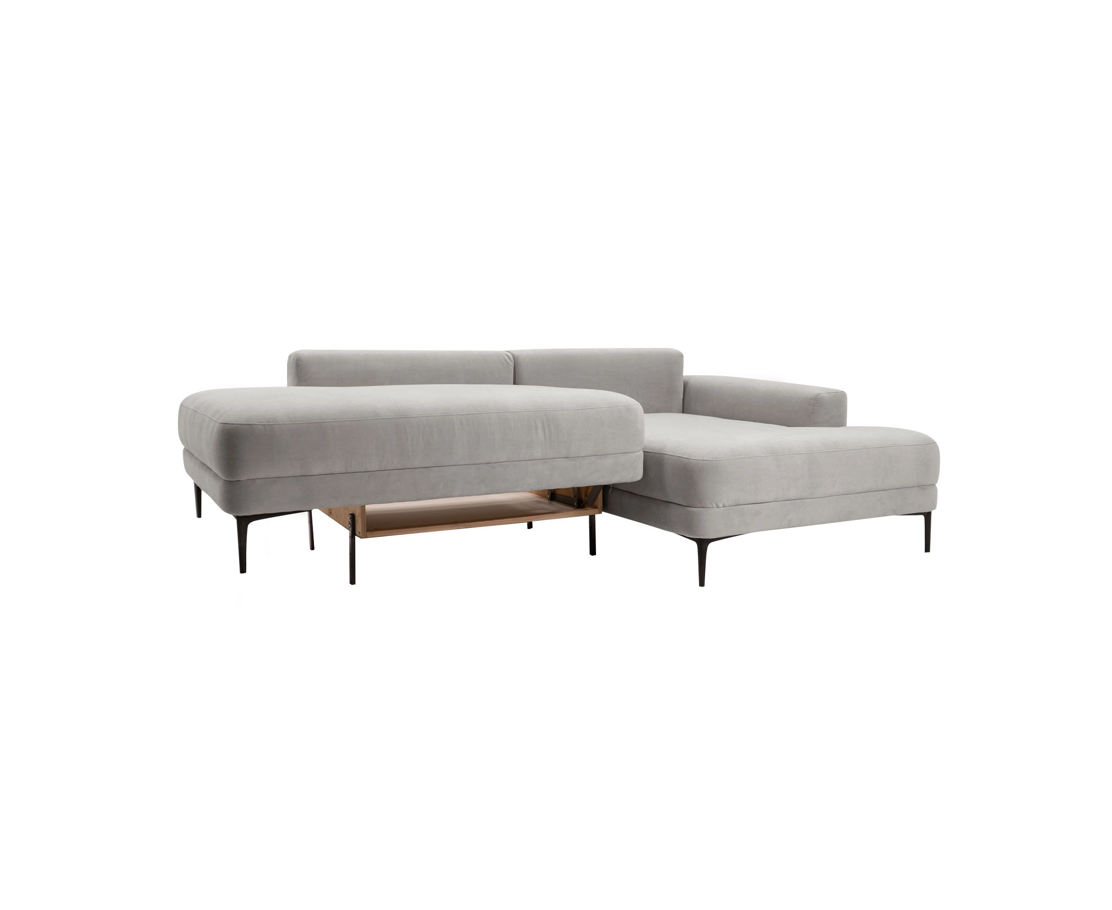 Andes 3 Piece Chaise Sectional, Sofa With Chaise